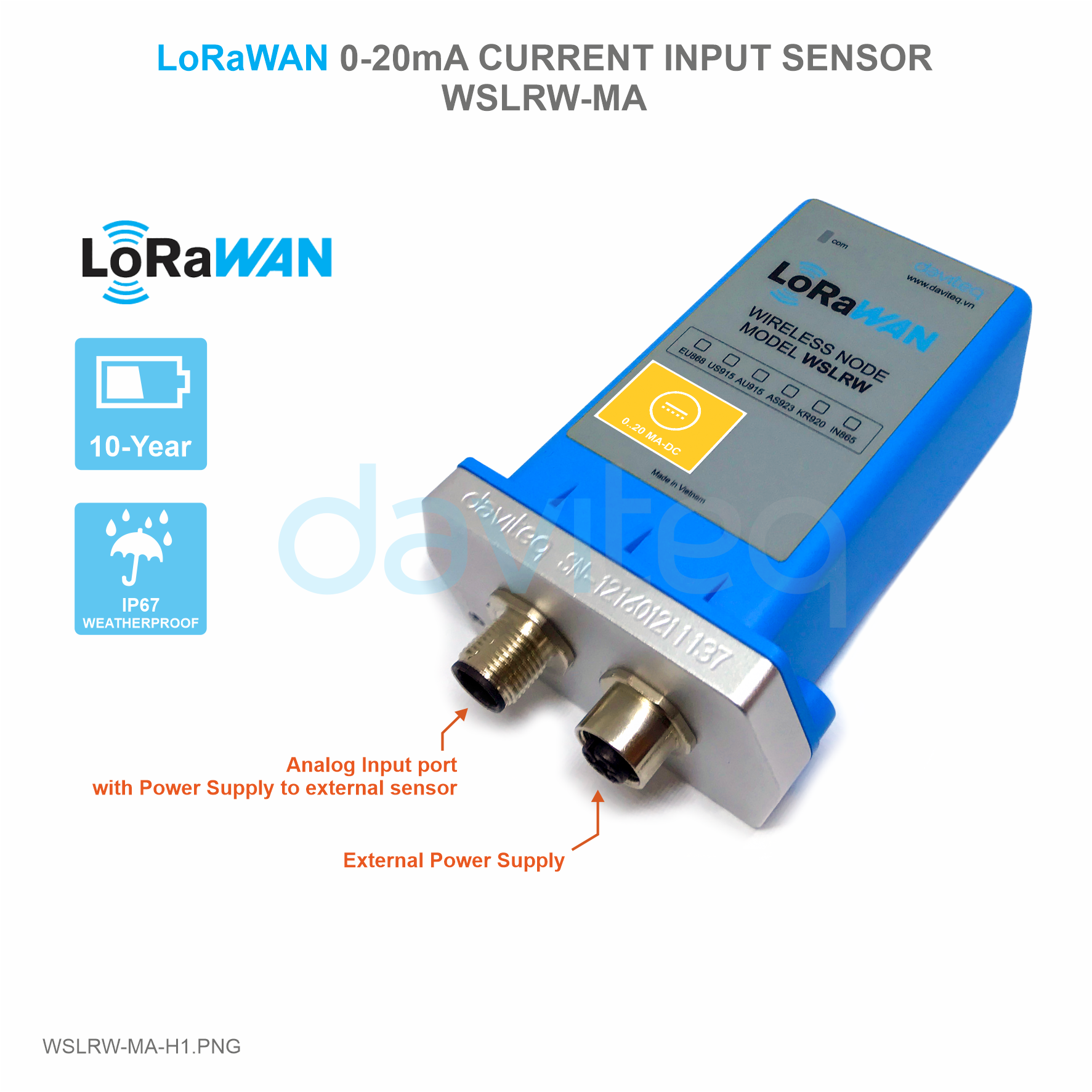 LoRaWAN Current Input Sensor