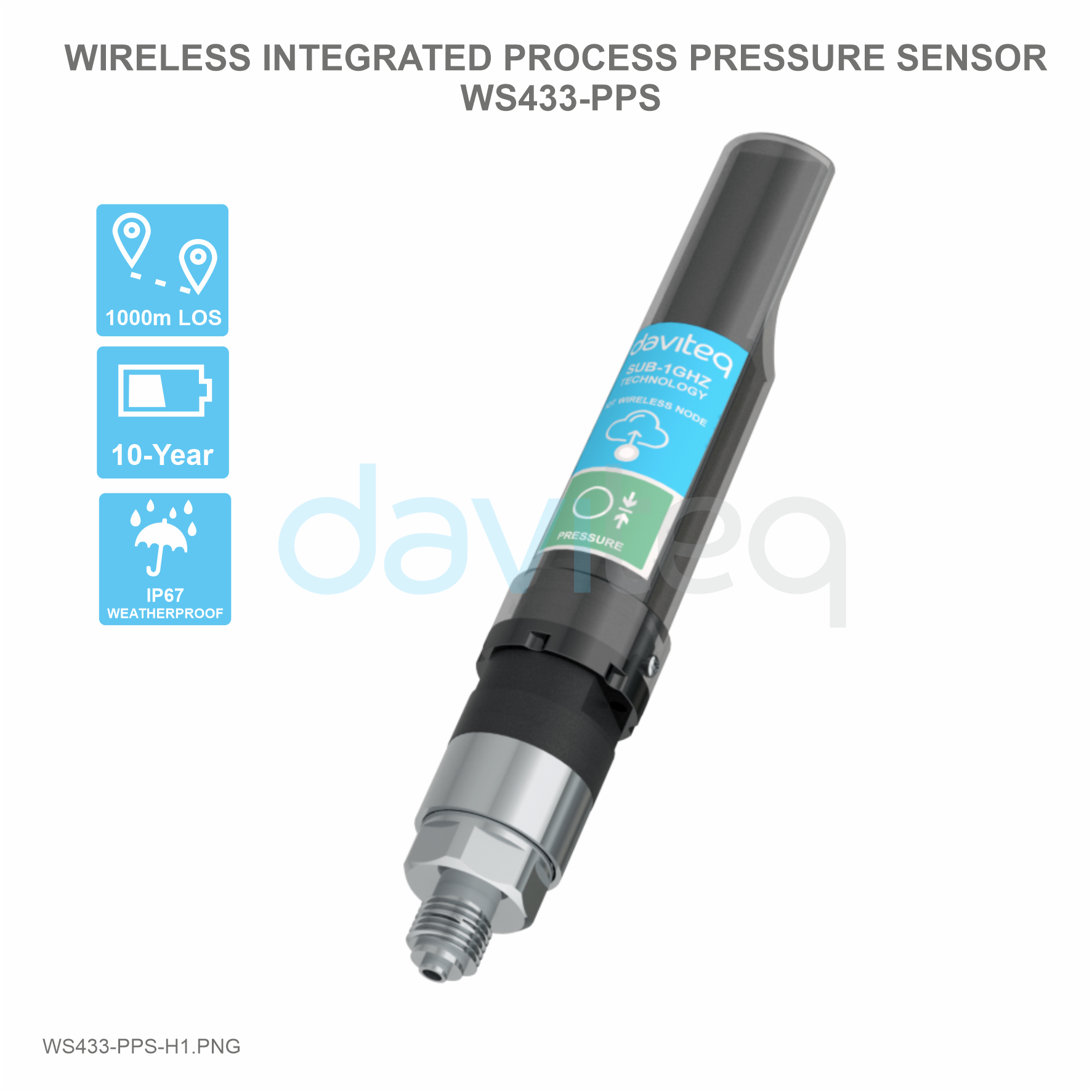 Wireless Integrated Process Pressure Sensor