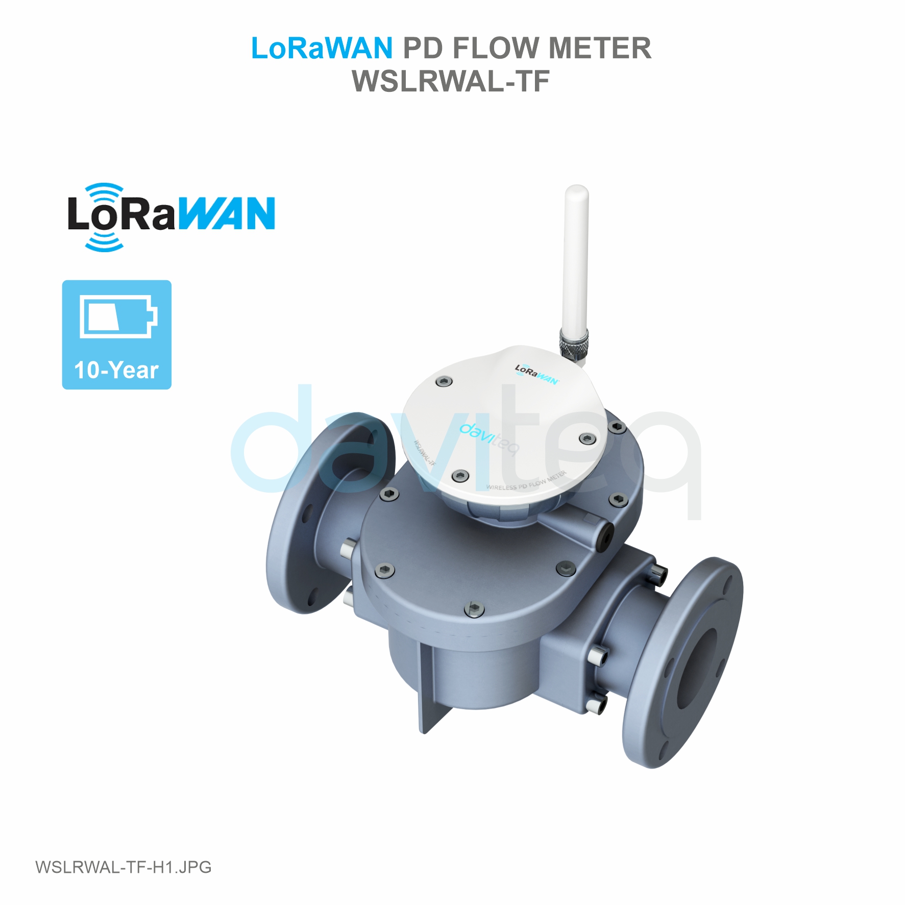 Lưu lượng kế loại PD Oval Gear kết nối LoRaWAN