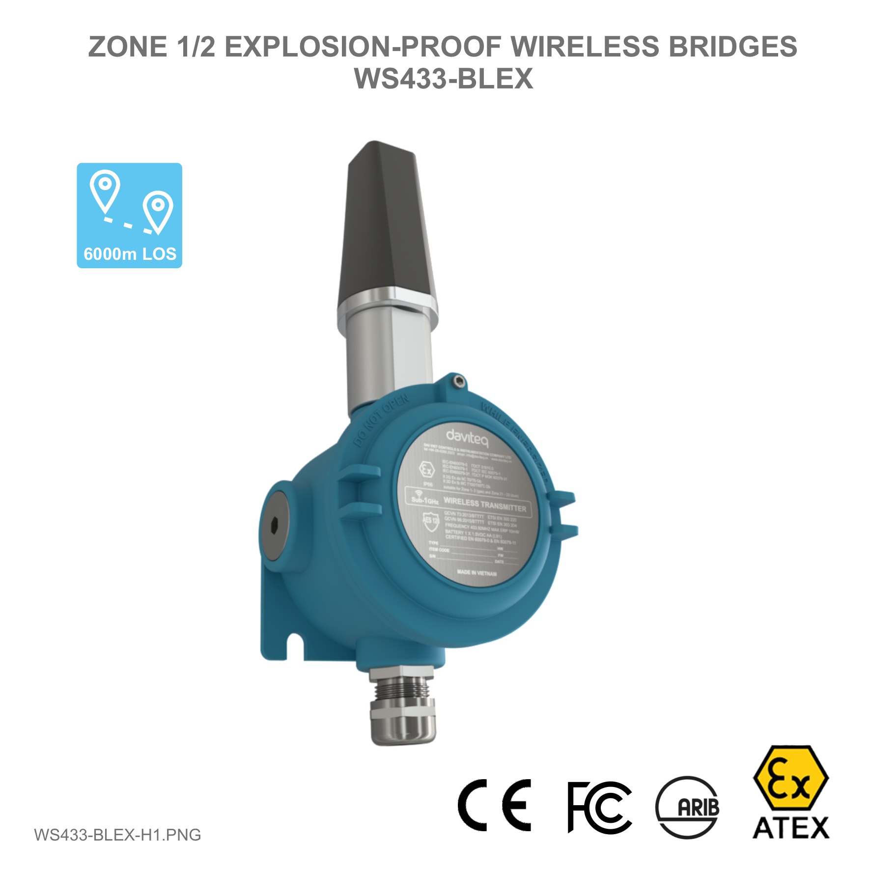 Sub-Ghz Ex d Wireless Bridges