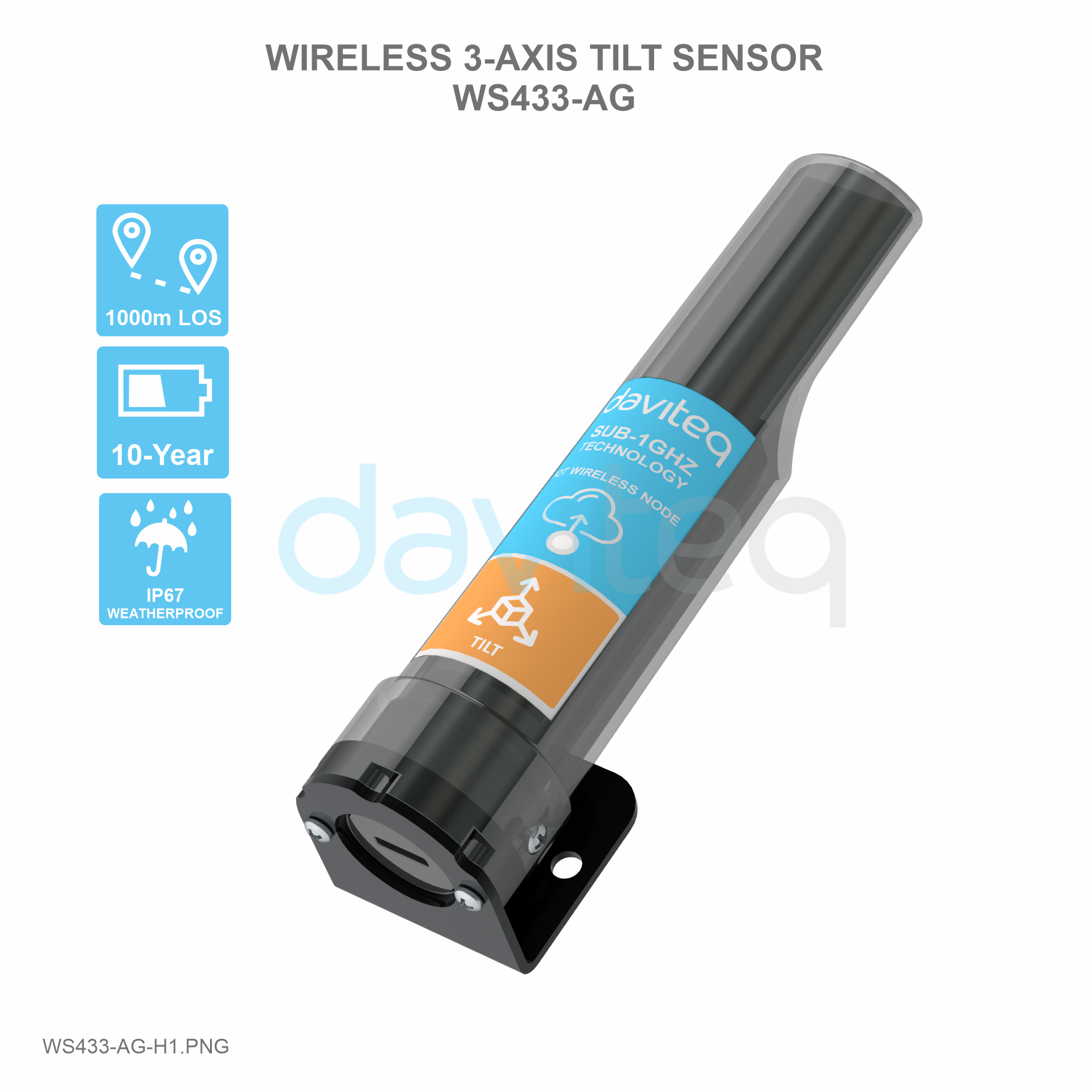 Wireless 3-AXIS Tilt Sensor