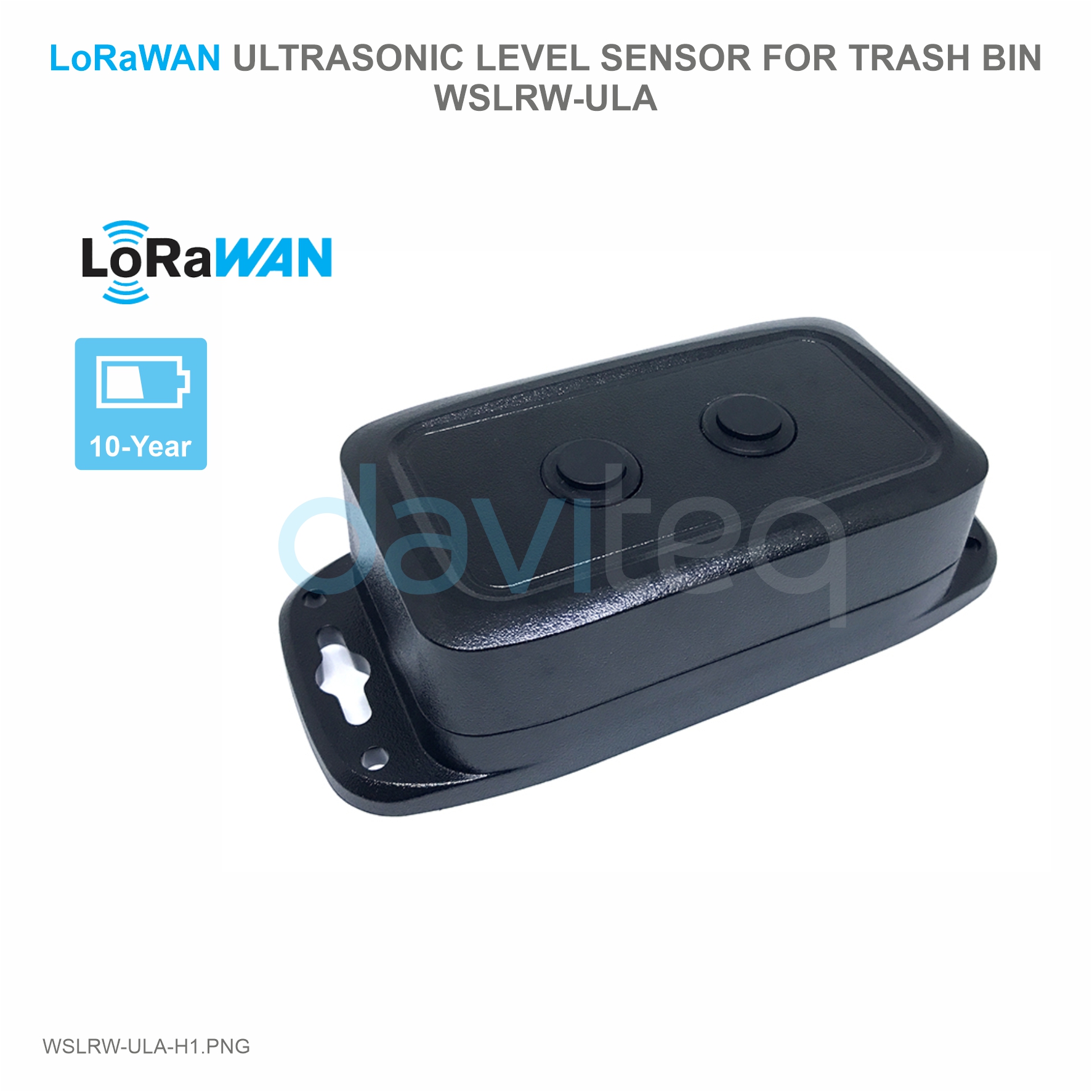 LoRaWAN Ultrasonic Level Sensor for Trash bin