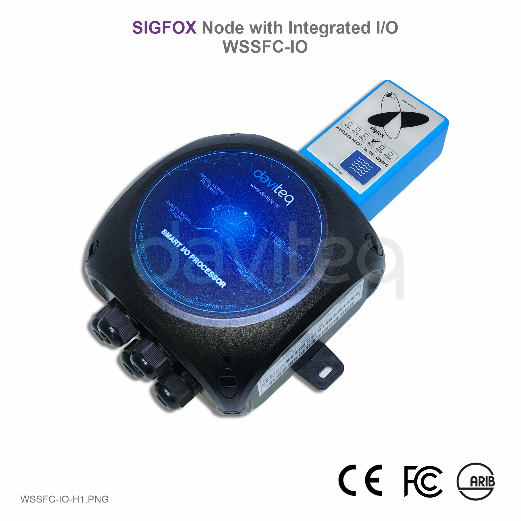 Bộ phát cảm biến không dây SIGFOX tích hợp I/O module