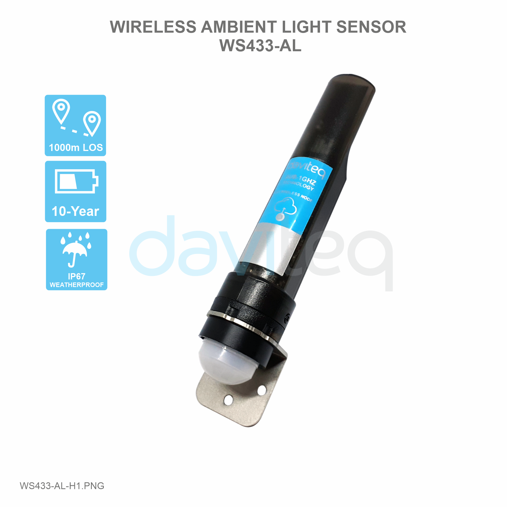 Wireless ambient light sensor