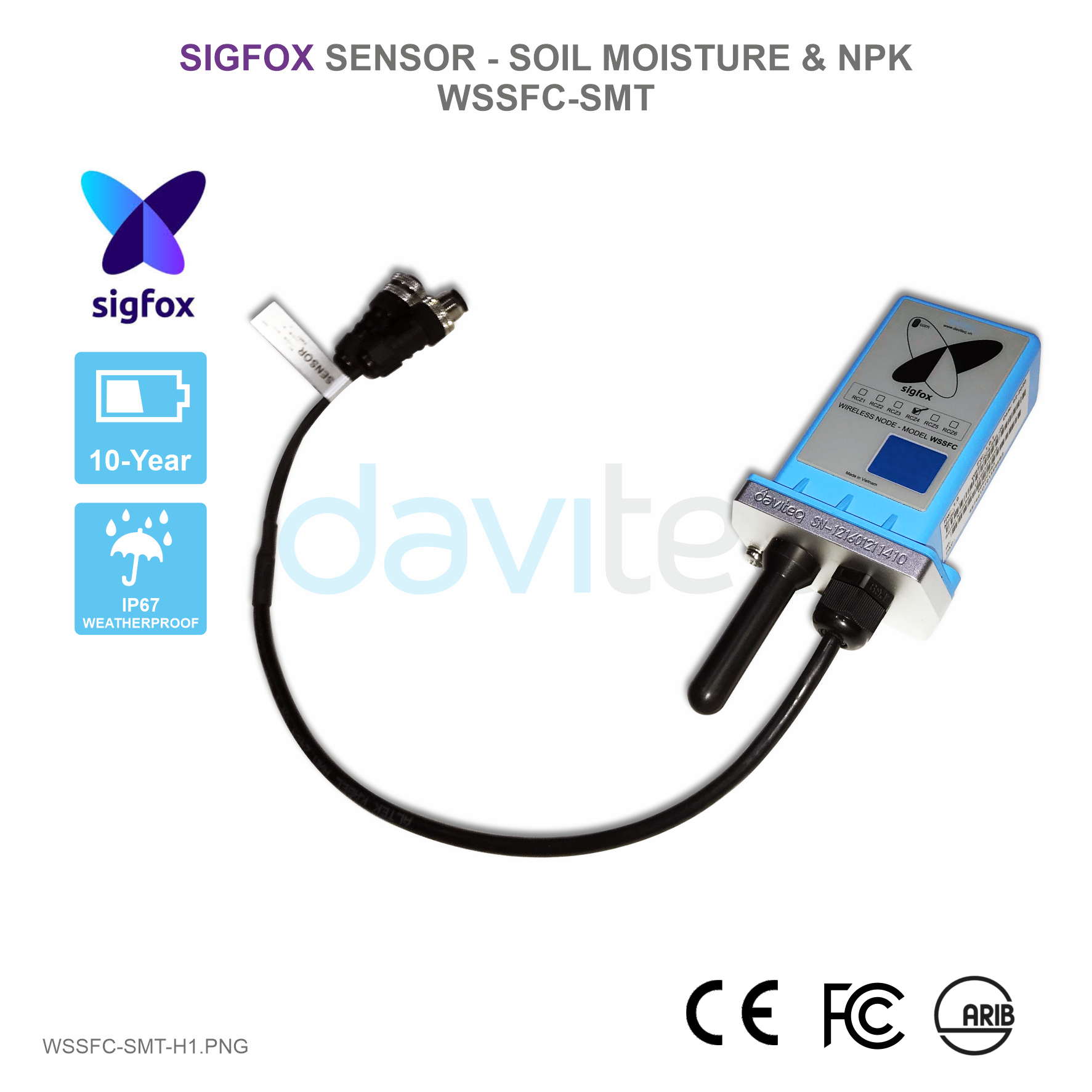 Sigfox Soil Moisture Sensor