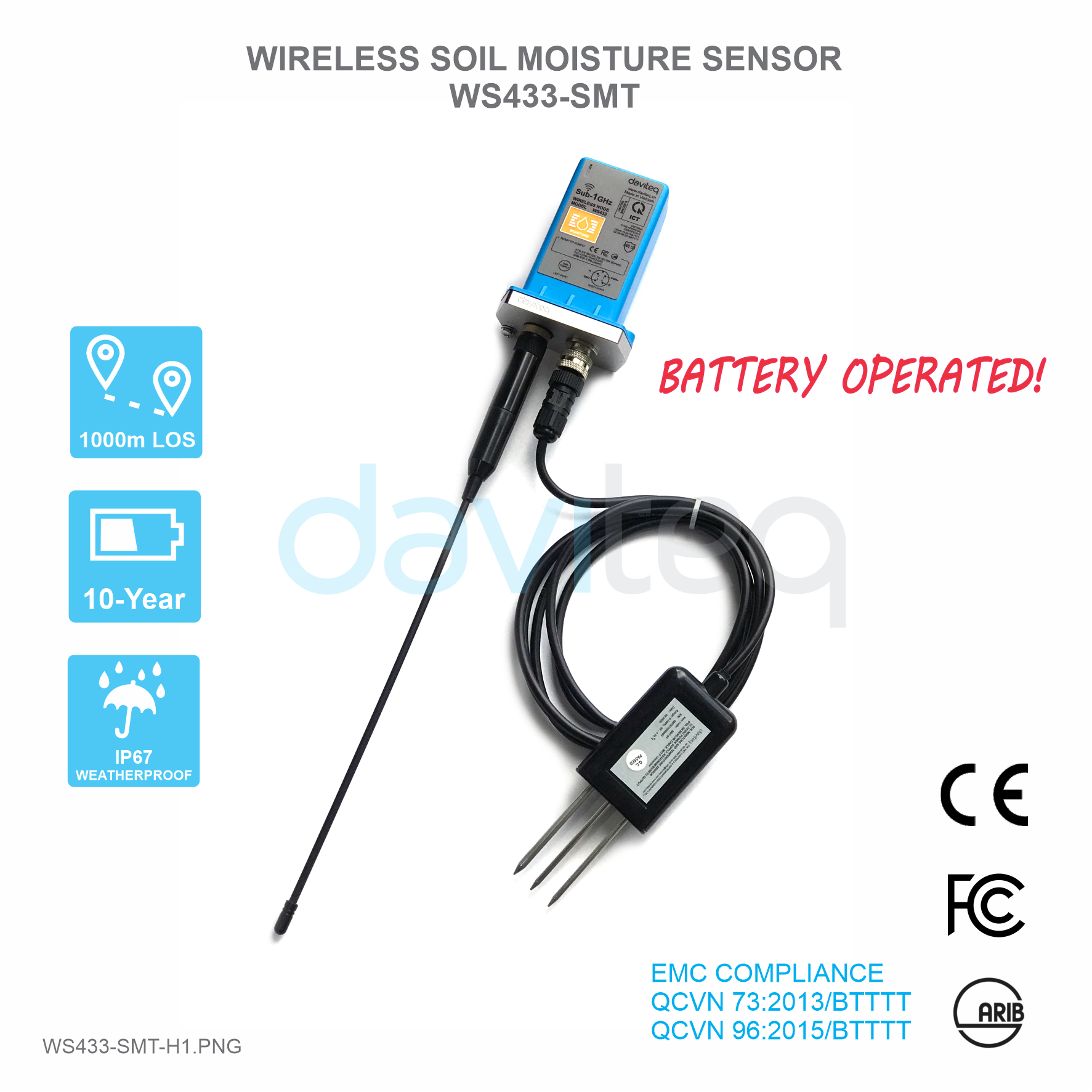 WIRELESS SOIL MOISTURE SENSOR